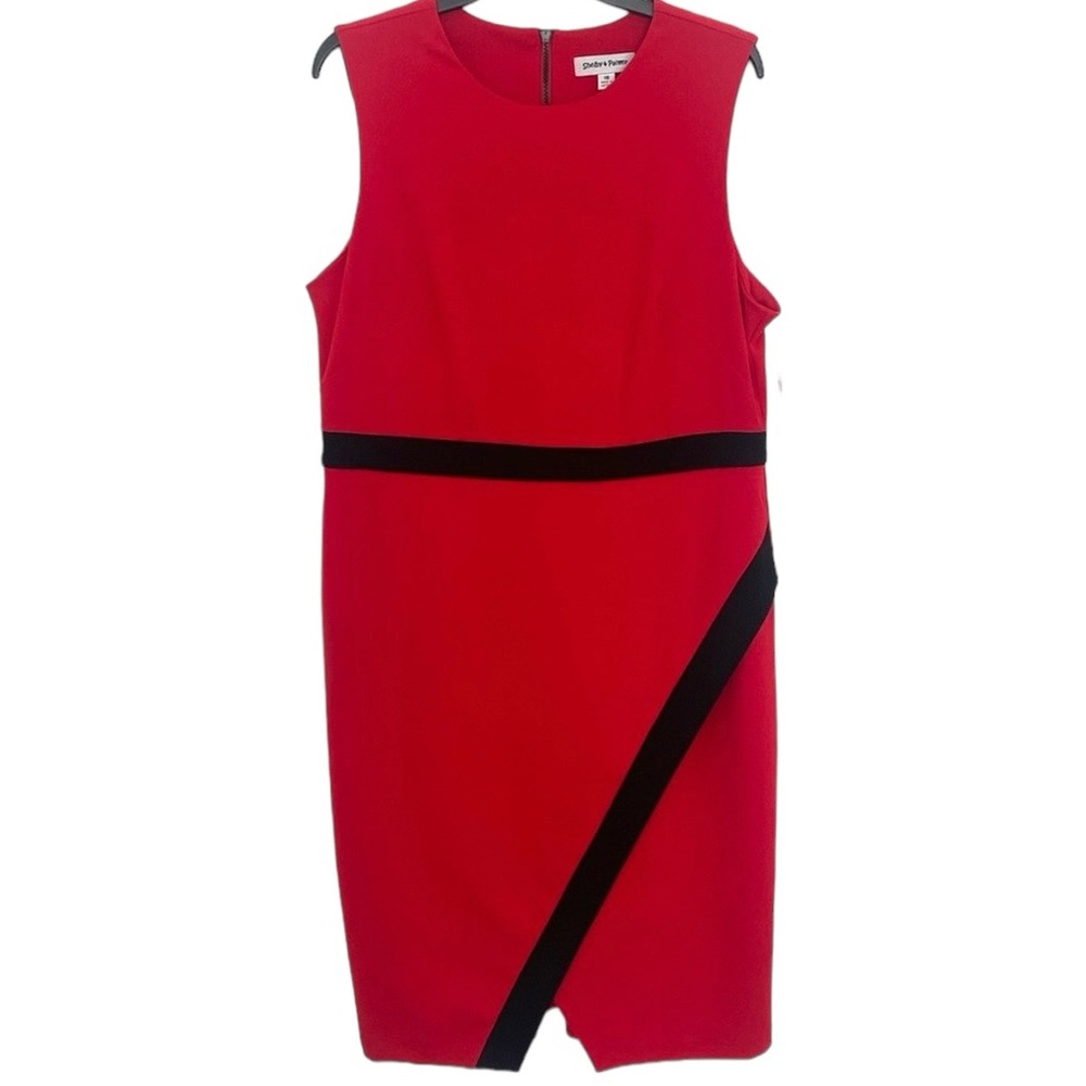 Shelby & Palmer New Red Black Sleeveless Dress